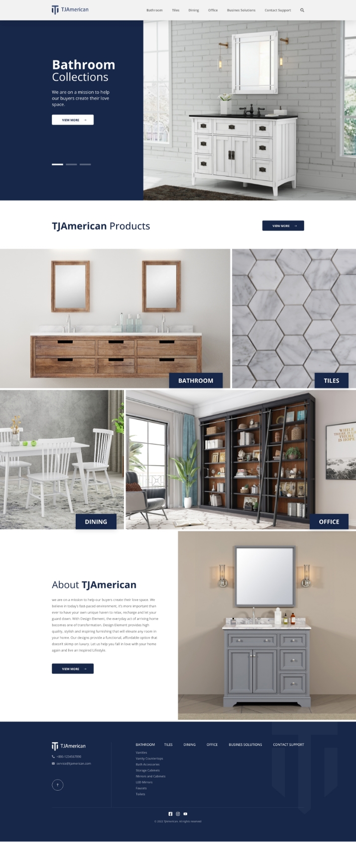 TJAmerican 網站設計